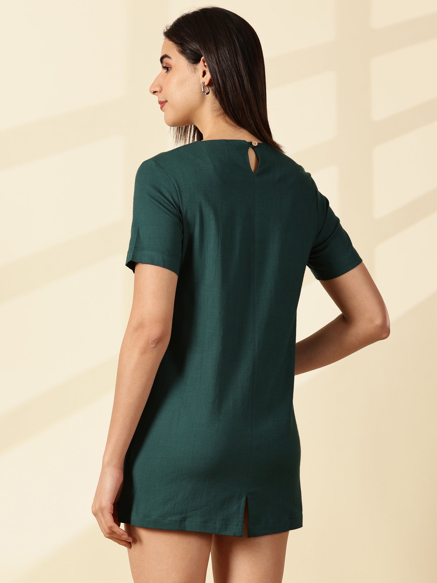 Sage Blossom Pocket Dress