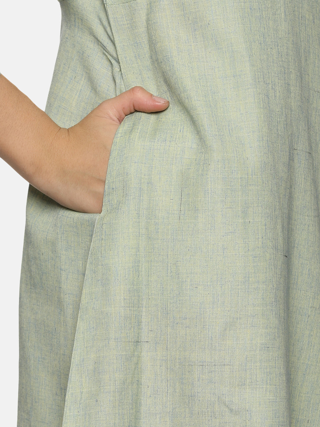 Mint Green cotton Cotton Wrap Dress