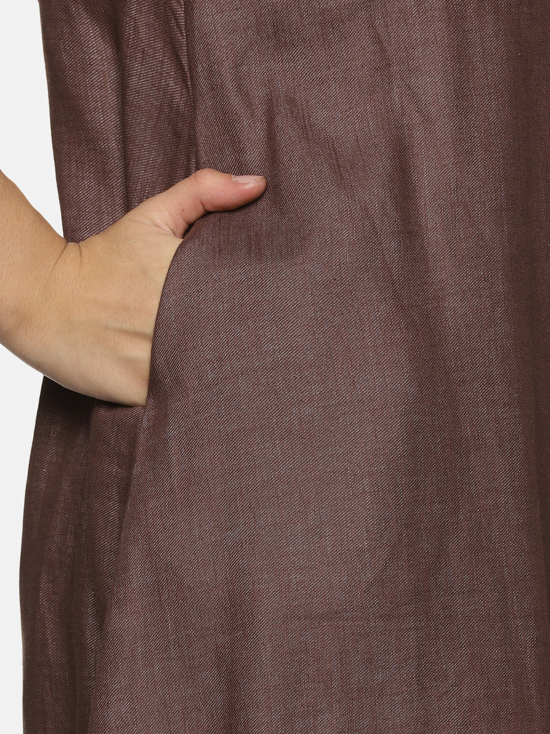 Dusty wine Cotton Wrap Dress