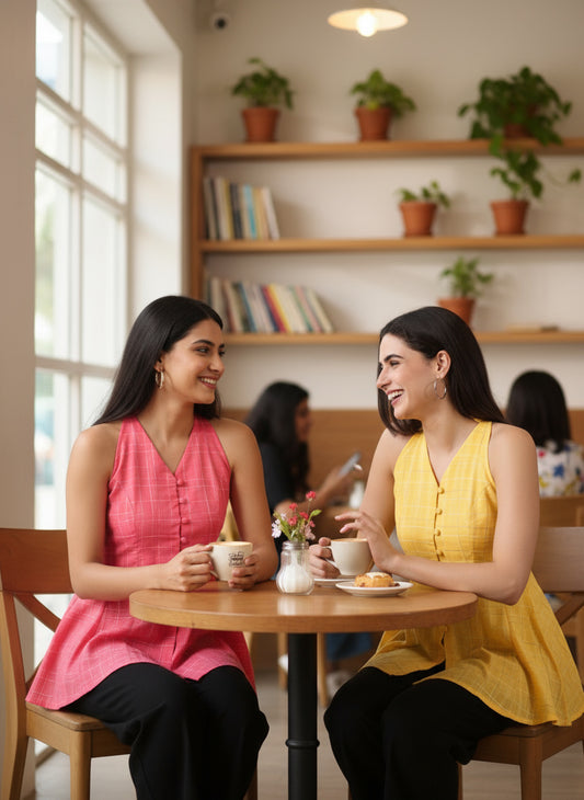 Indyvarna ANAGHA Halter Cotton Tunic