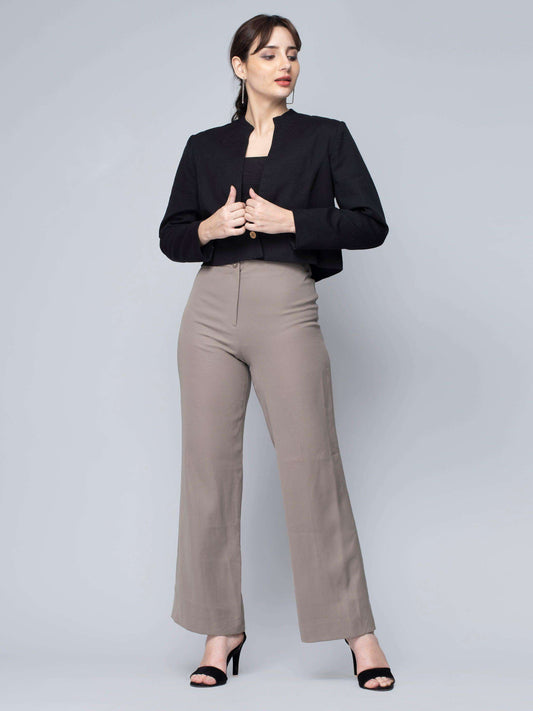 Black Crop Blazer