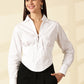 White Spread Collar Shirt