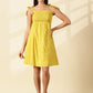 Blush Handwoven Tie-Strap Dress-Marigold