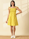 Blush Handwoven Tie-Strap Dress-Marigold