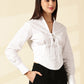 White Spread Collar Shirt