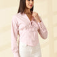 Baby Pink Spread Collar Shirt