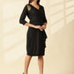 Black Mandala Workwear Dress