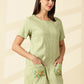 Sage Blossom Pocket Dress