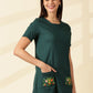 Sage Blossom Pocket Dress