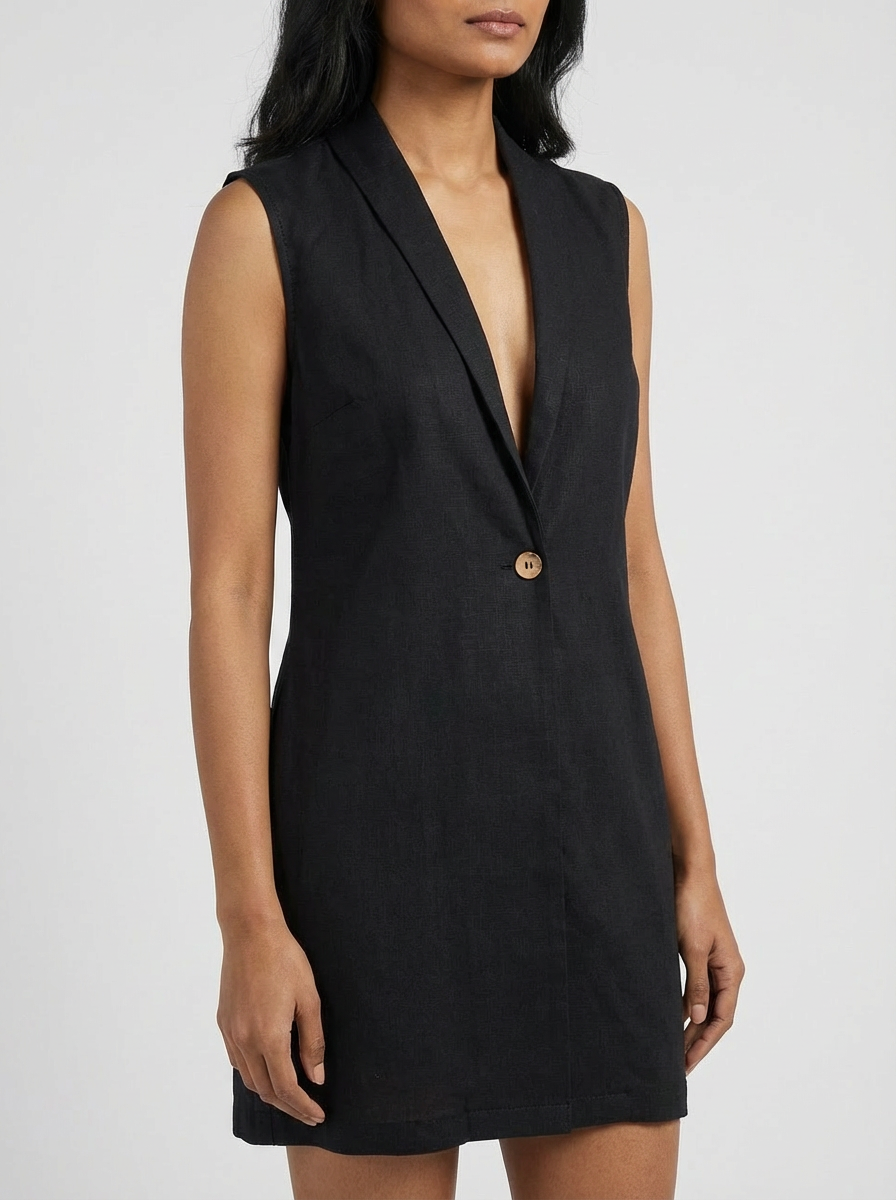 Indyvarna AAROH Heritage Motif Back-Print Overlay Shrug- Black