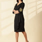 Black Mandala Workwear Dress
