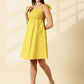 Blush Handwoven Tie-Strap Dress-Marigold