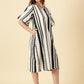 Cotton A-Line Midi Dress Handloom | Breathable Comfort | Everyday Style