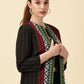 Handwoven Open Front Blazer – Red & Green Border Detail Heritage Weave. Bold Vibes.