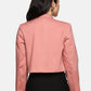 Crop Blazer-Baby Pink