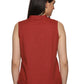 A back view of lady in Cotton Drop Shoulder vertical striped Top, womens workwear