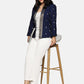 Open-Front Blazer-Blue