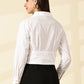 White Spread Collar Shirt