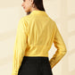 Butter yellow Spread Collar Shirt
