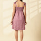 Blush Handwoven Tie-Strap Dress-Dusty Rose