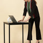 Handwoven Open Front Blazer – Red & Green Border Detail Heritage Weave. Bold Vibes.