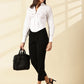 White Spread Collar Shirt