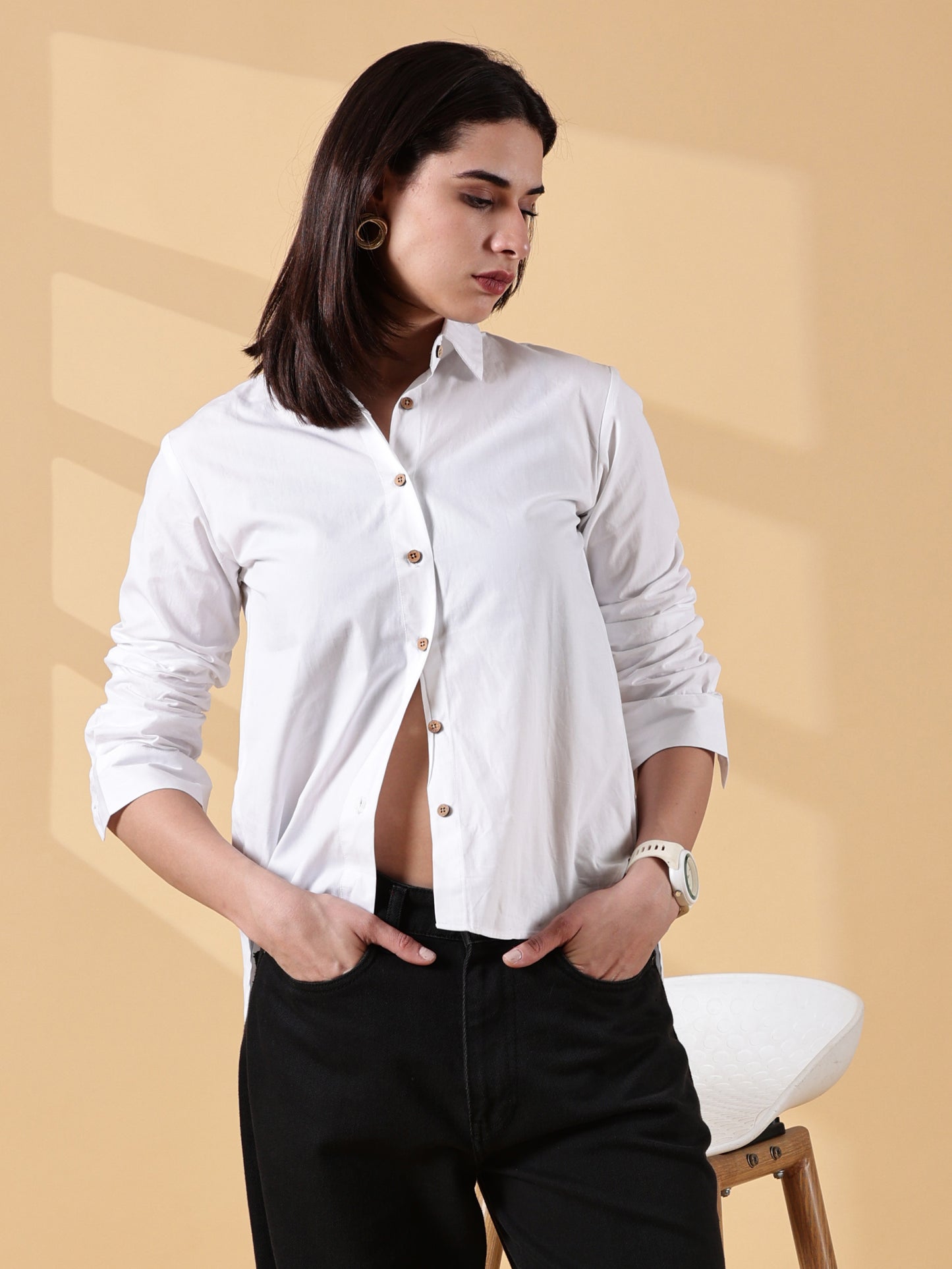 THE FLIPBACK REBEL EDIT -Structured in front. Story at the back - Cloud White