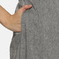 Grey Pure Khadi handloom Wrap Dress