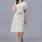 Women's White Cotton Kaftan Dress