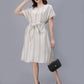 Women's White Cotton Kaftan Dress