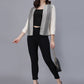 Open Front Blazer-Black & White -Effortless Power. Everyday Elegance.