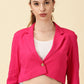 Fuchsia Cotton Crop Blazer Bold. Chic. Unapologetically You.