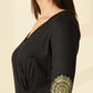 Black Mandala Workwear Dress