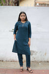 Deep Teal Kurta Set