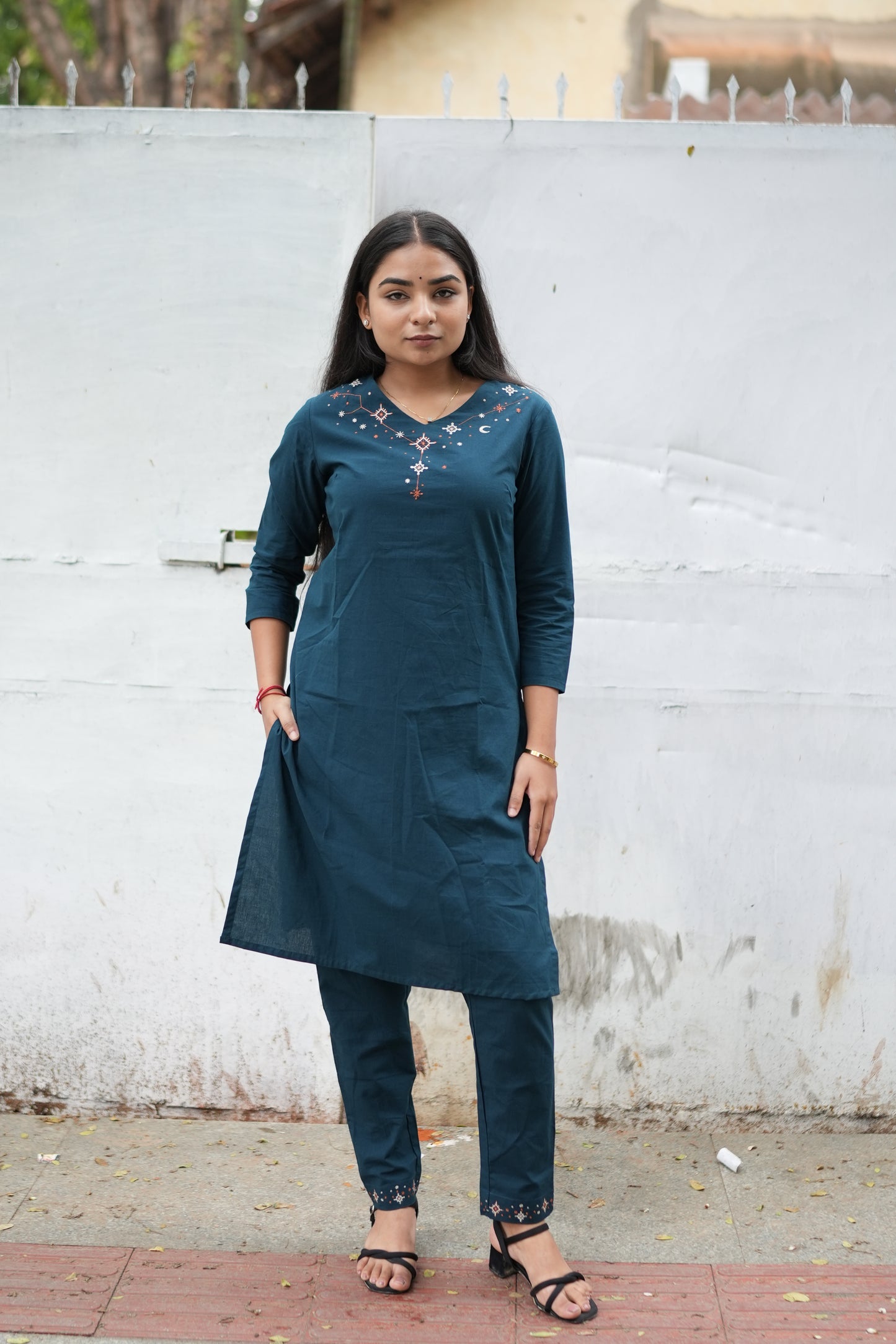 Deep Teal Kurta Set