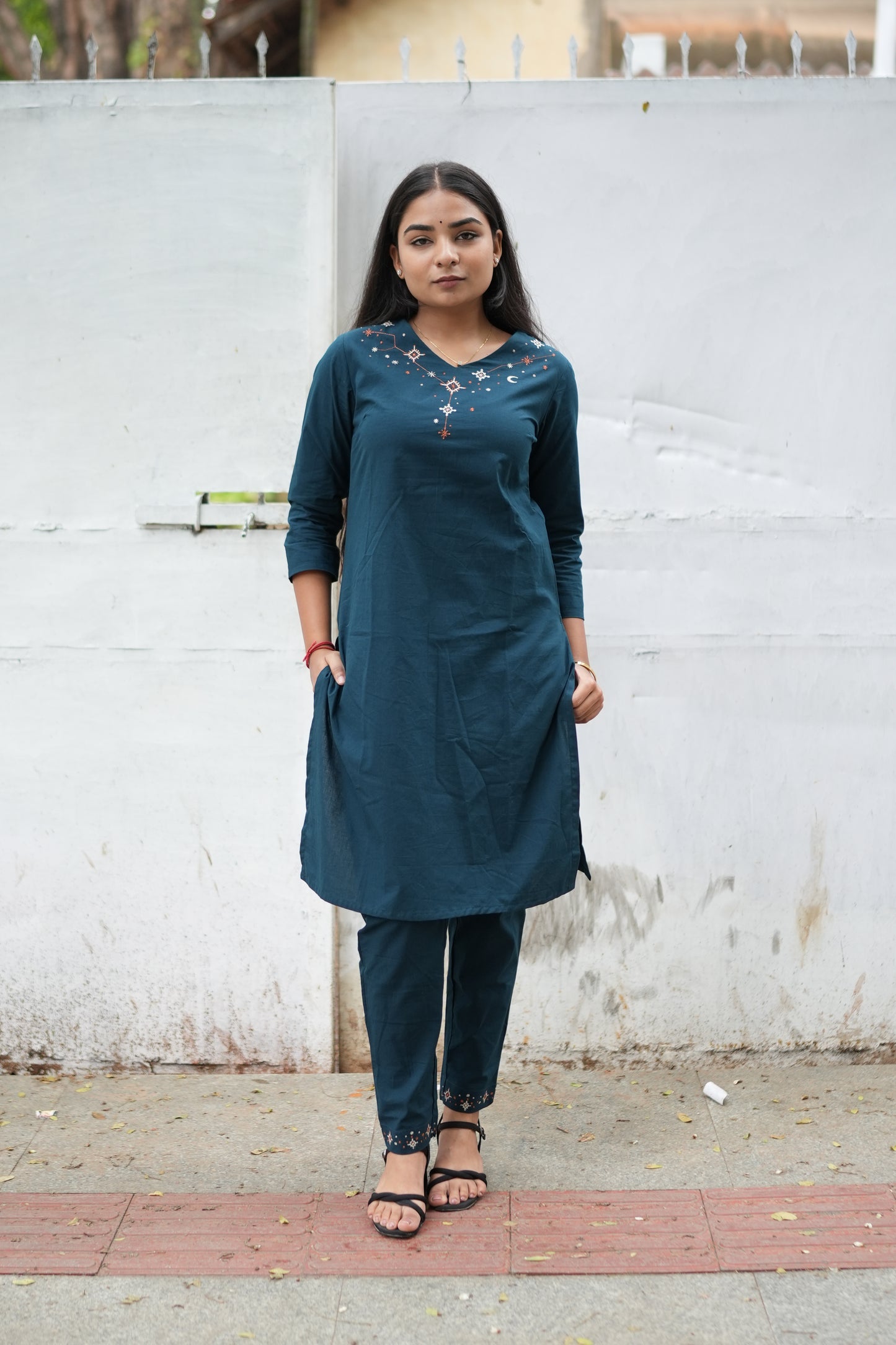 Deep Teal Kurta Set