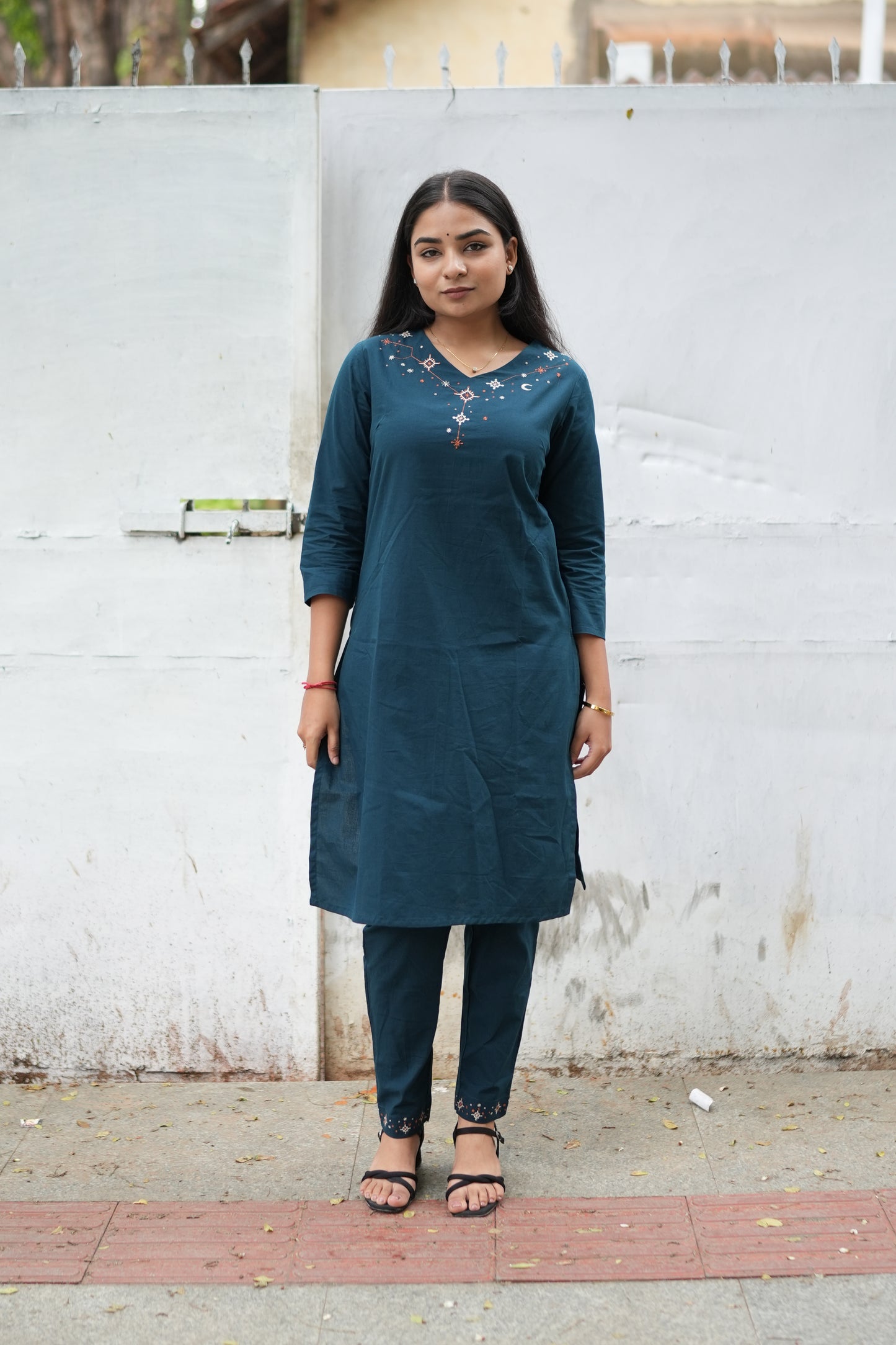 Deep Teal Kurta Set