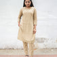 Beige Embroidery Kurta Set