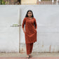 Rust Orange Kurta Set