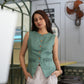 Embriodered Waist Coat - Green