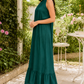 Emerald Grace Halter Maxi Dress