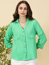 Trendy Cotton Top-Green