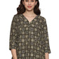 Cotton Block Print Top