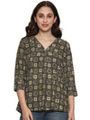 Cotton Block Print Top