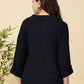 Trendy Cotton Top-Navy Blue