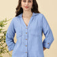 Trendy Cotton Top-Sky Blue