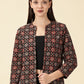 Open Front Blazer-Handblock Ajrak