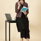 Open Front Blazer-Handblock Ajrak