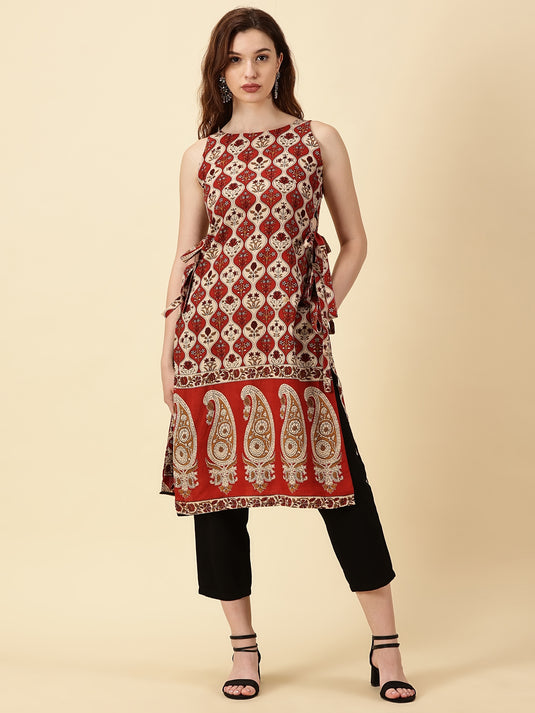 Indyvarna Side Slit Kurta
