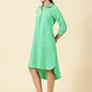 Summer Shirt Dress-Green